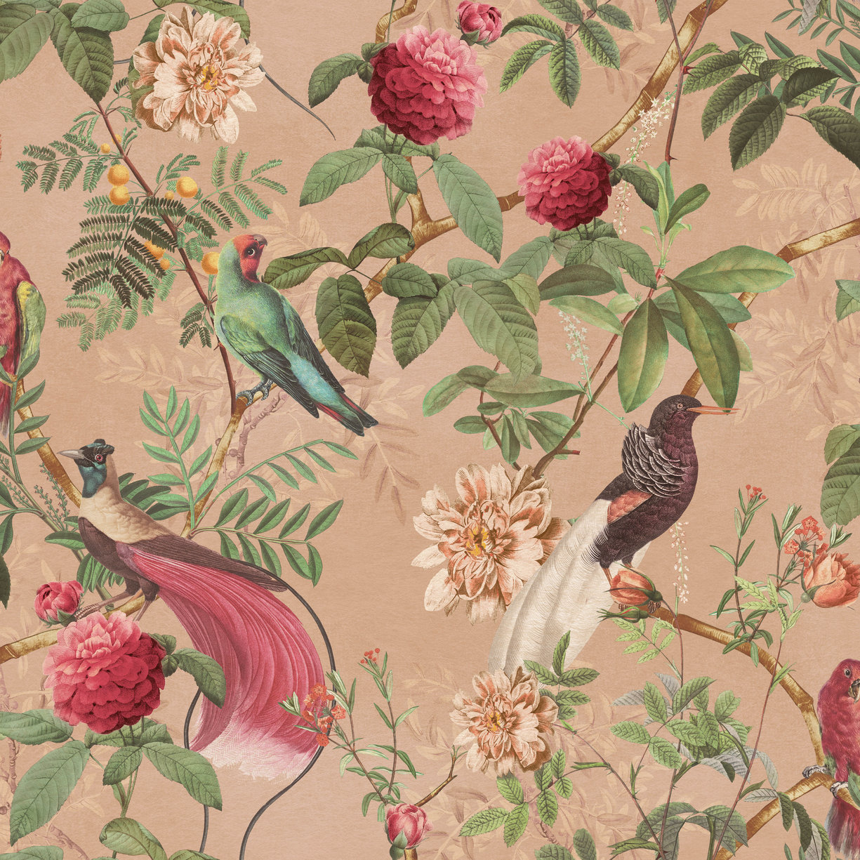Chinoiserie Garden Pink - 100584AH - Arthouse - Wallpaper - Pink