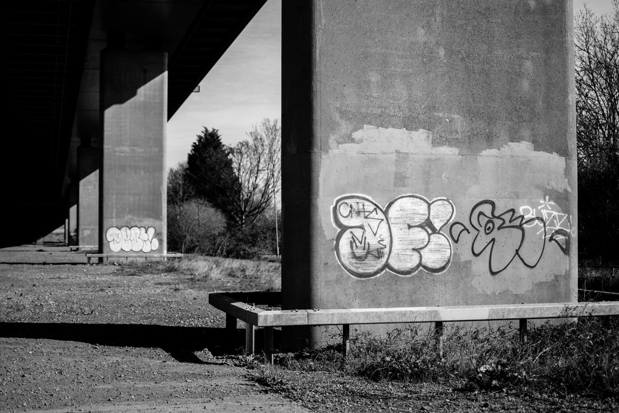 Underneath the Avonmouth Bridge