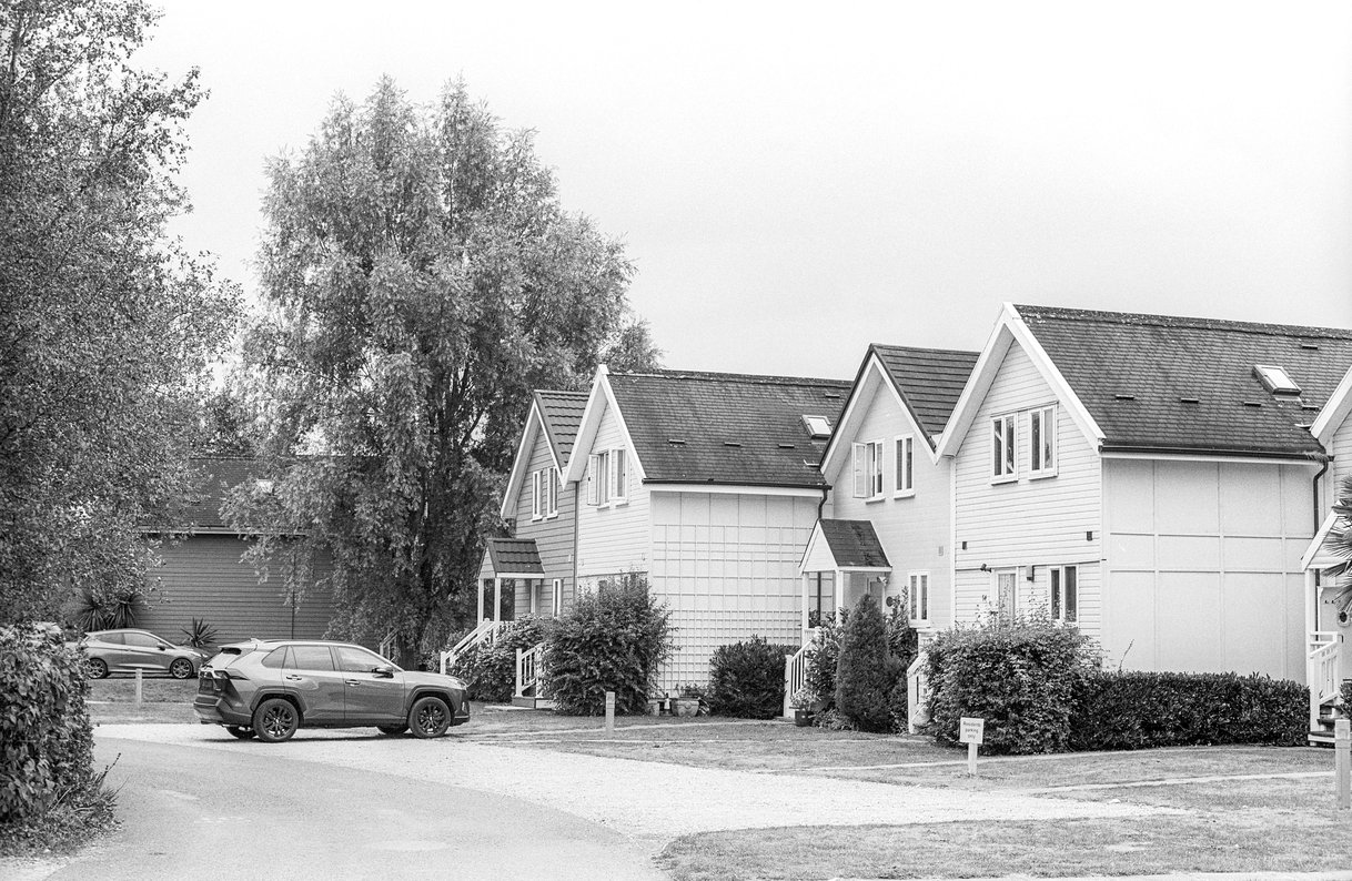 Holiday lodges at Spring Lake