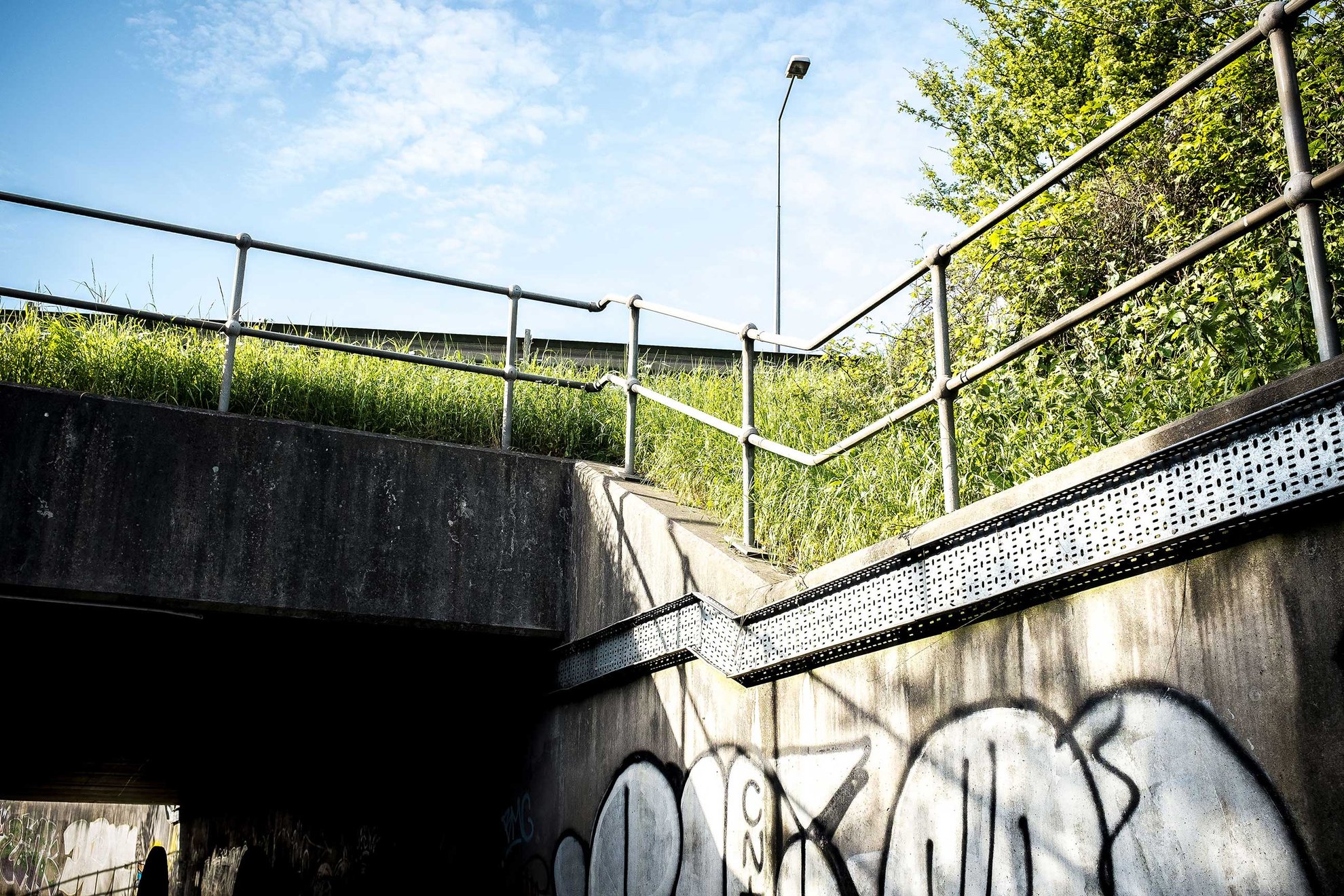 Beneath the motorway