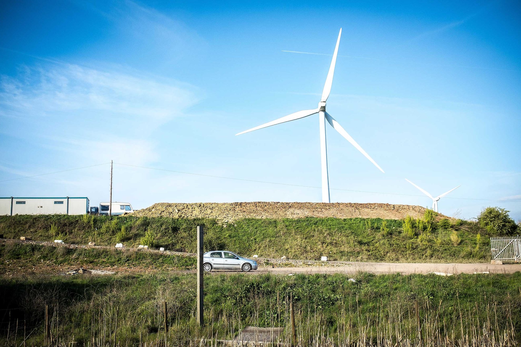 Wind Turbines and Hill