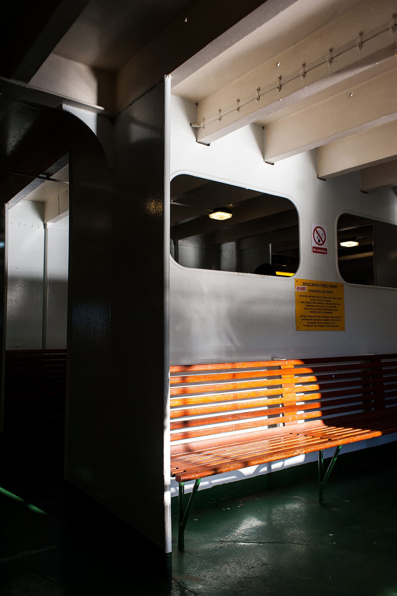 Interior of the Woolwich ferry