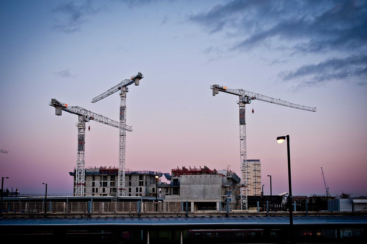 Canning Town construction, 2014