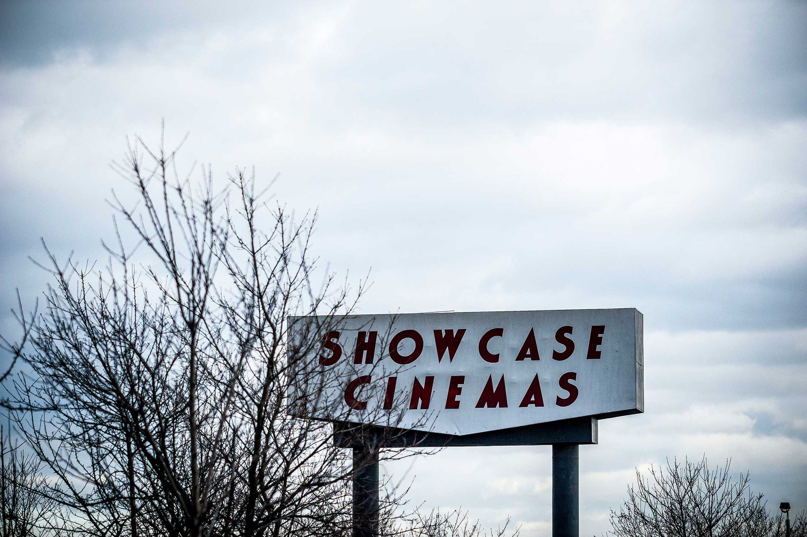 Showcase Cinemas signage on the A13