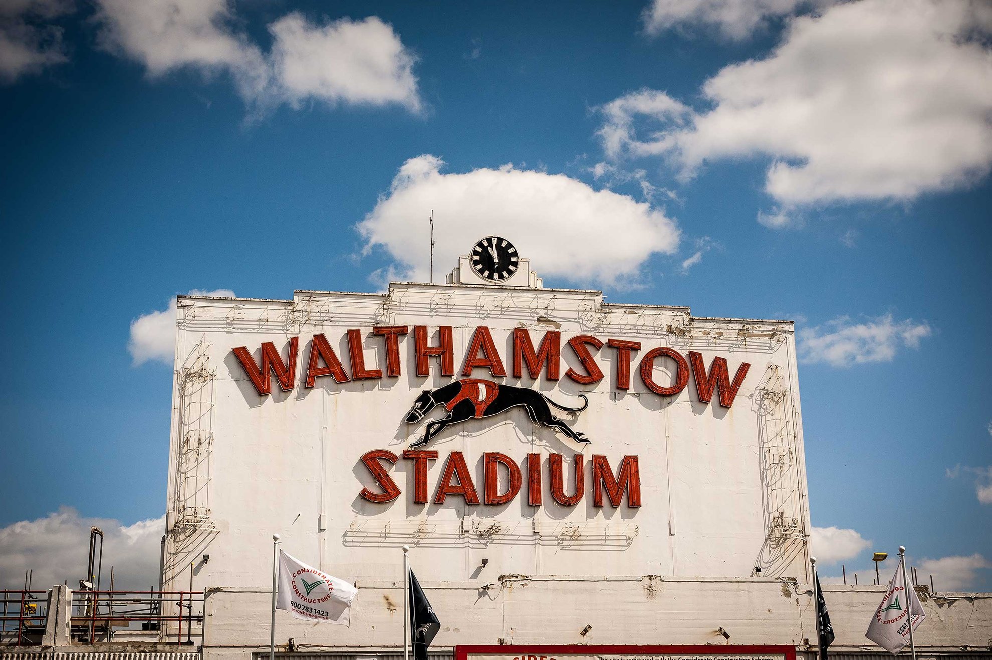 The famous Walthamstow Stadium frontage