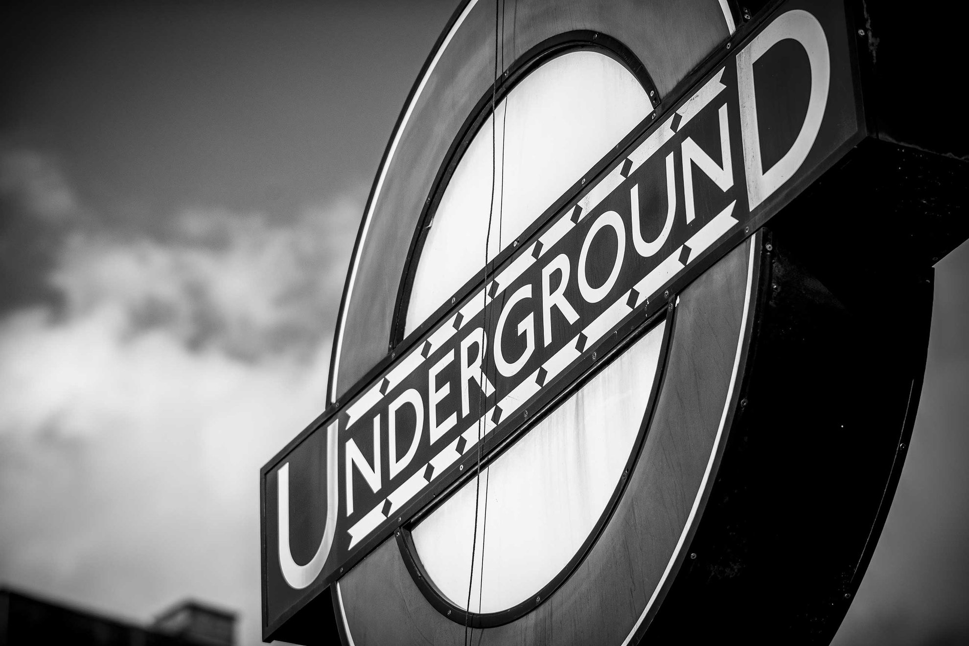 London Underground Roundel, Southgate Tube Station