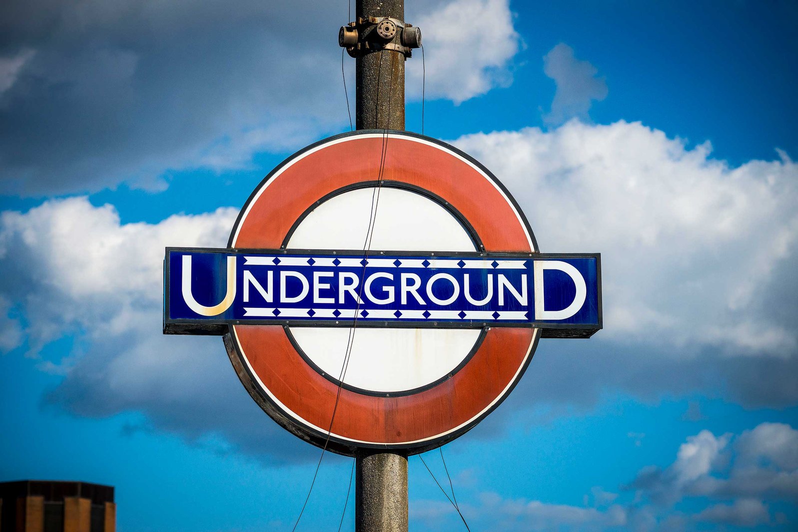 London Underground Roundel, Southgate Tube Station
