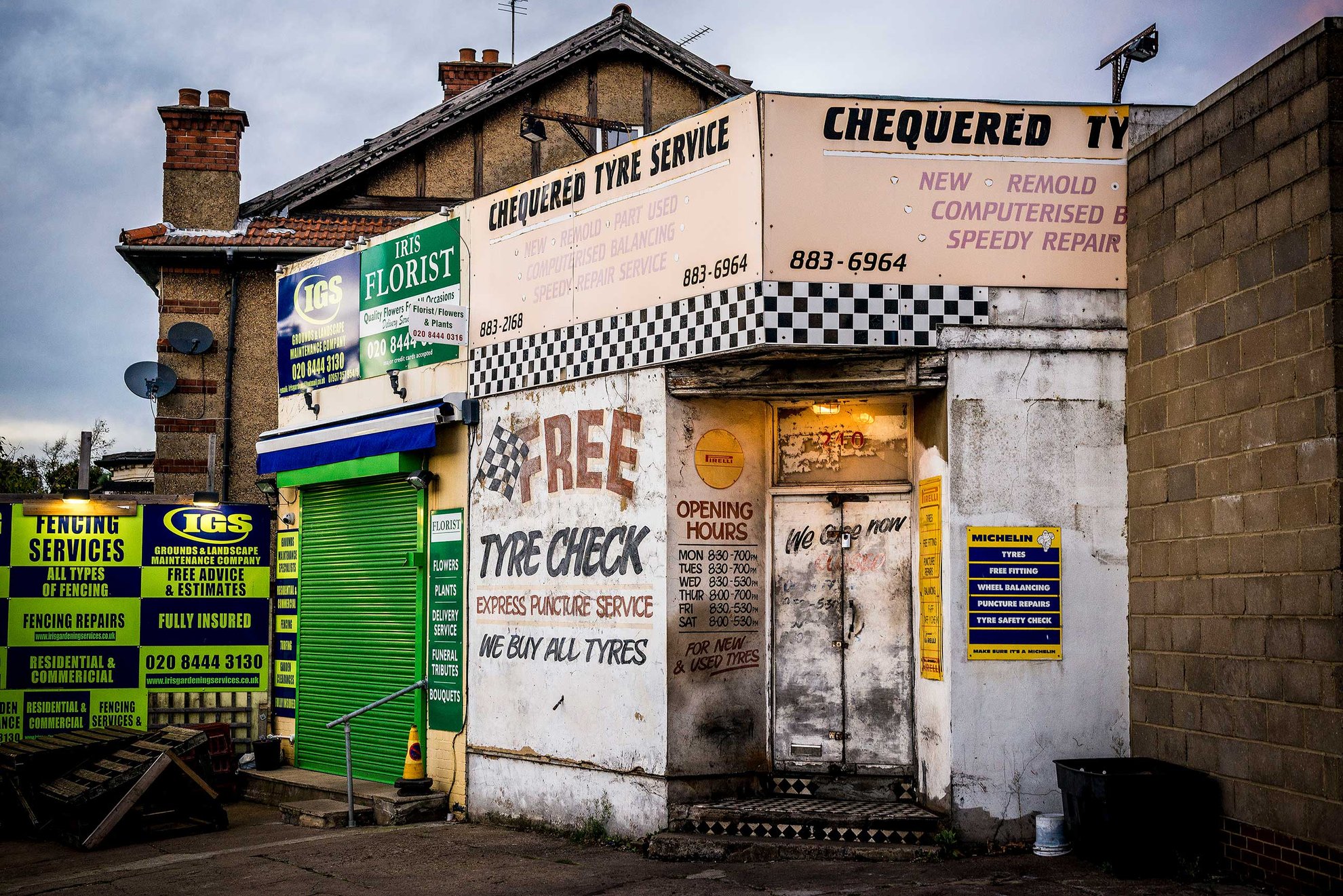 Chequered Tyre Service, East Finchley