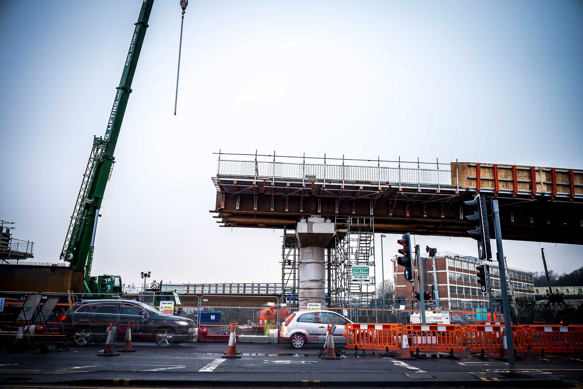 Construction of the Metrobus Bridge in Ashton Vale