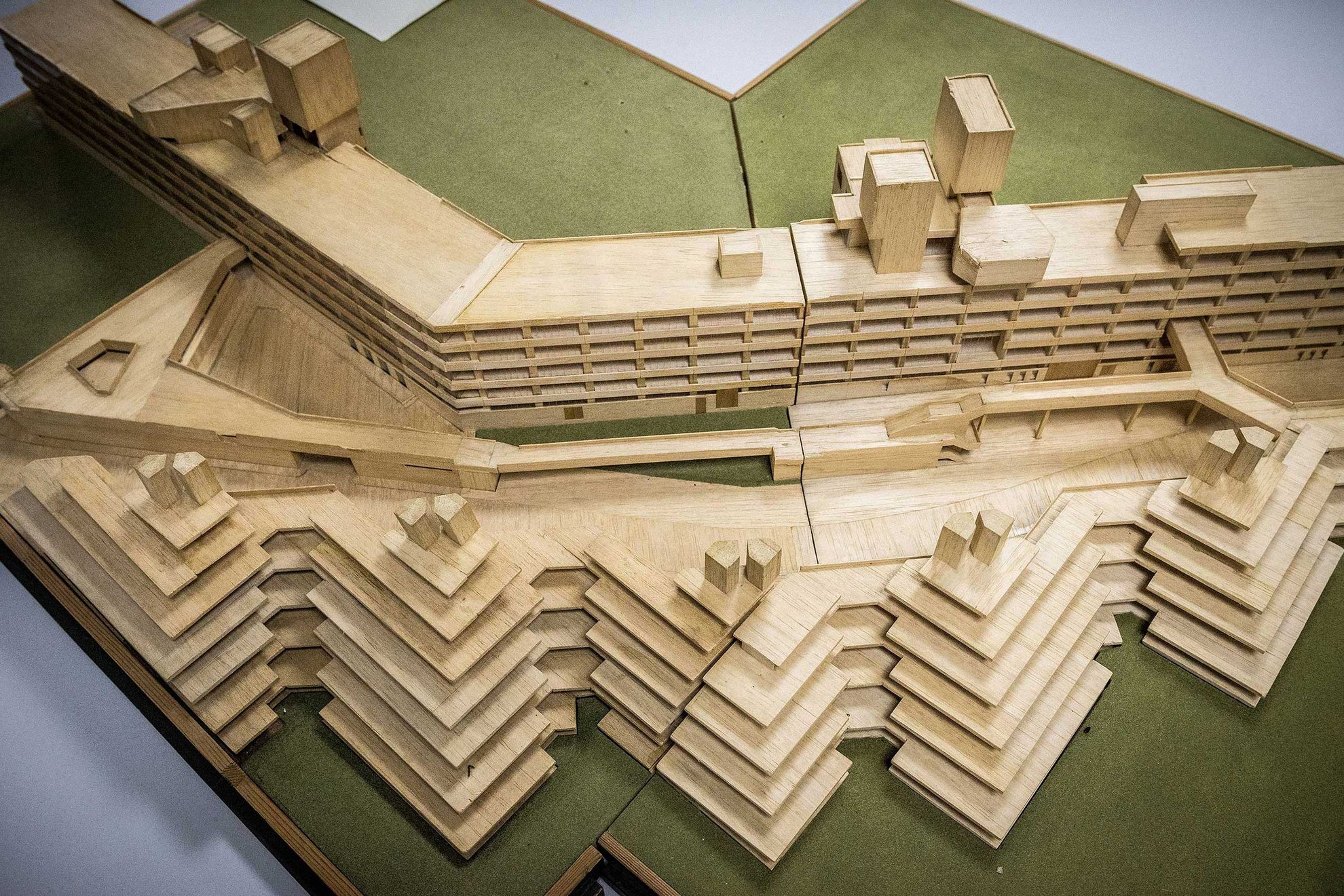 Denys Lasdun’s original architectural model