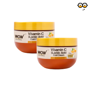 B1G1 FREE: WOW Vitamin C With Lactic Acid Cold Cream (100 ML + 100 ML) [Code- BOGO)