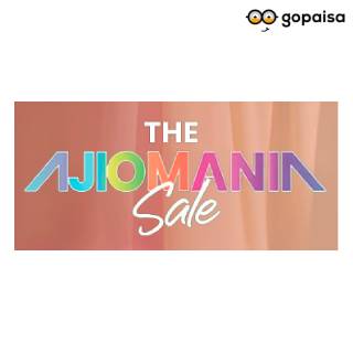 AJIOMANIA Sale: 40-80% OFF on Clothing & Accessories + Extra Up to 30% Coupon Off