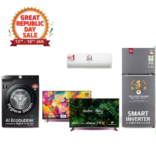 Till 19th Jan: Rewards are Back on Tv & Appliance, Upto 65% OFF +10% Bank Discount