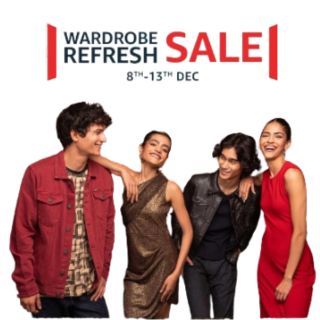 Wardrobe Refresh Sale (8th-13th Dec) - Get 50 to 80% Off + 10% Bank Offer !!