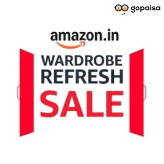 Amazon Wardrobe Refresh Sale : 50-80% Off on Fashion & Acc. + Extra 10% Bank Discount