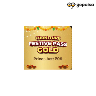 Furniture Festive Pass (Gold): Get 5% off upto Rs.500 on 3 Orders
