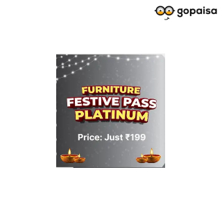 Furniture Festive Pass (Platinum): Get 5% off upto Rs.1000 on 3 Orders