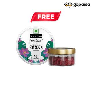 Kapiva Free Kesar Offer: Get Free Kashmiri Kesar with every Order + Extra 5%  Prepaid Off 
