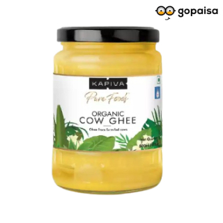 Extra 10% Coupon + GP Cashback: Kapiva Organic Cow Ghee 500 ML