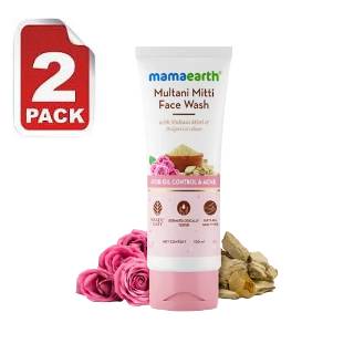 Pack of 2 Multani Mitti Face Wash 100ml*2 at Rs.287, after Coupon: OMG & 5% Prepaid Off