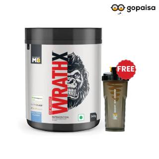 Pre workout Wrathx Range 340 gms + Free shaker Worth Rs.699+ 5 % MB Cash