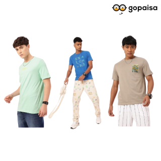 Myntra Flash Sale : Buy any 3 T-Shirts at Rs.519 Only