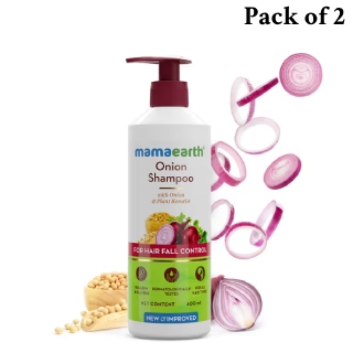 Pack of 2  Onion Shampoo 400 ml at Rs.474 (After using coupon 'OMG' & 5% Prepaid off)