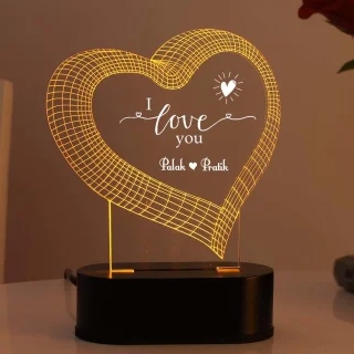 Buy I Love You Personalized LED Lamp at Rs.591 (After using coupon 'GP15')