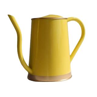 Flat 67% off on Yellow Metal 1.2 Ltr Watering Can For Planters