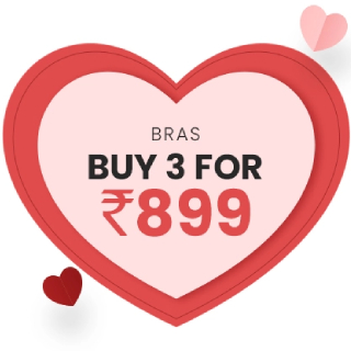 Buy 3 Bras at Rs.539, Rs.180 each (After 40% GP Cashback) + Free Delivery