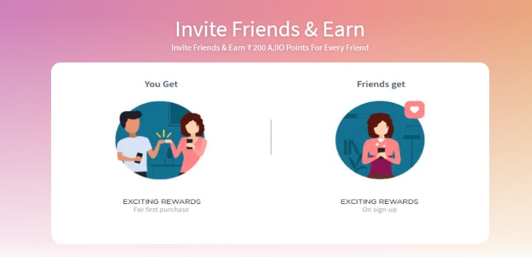 AJIO Referral Code Offer: Get Rs 200 AJIO Points on SIgnup | AJIO Refer and Earn Offer Today