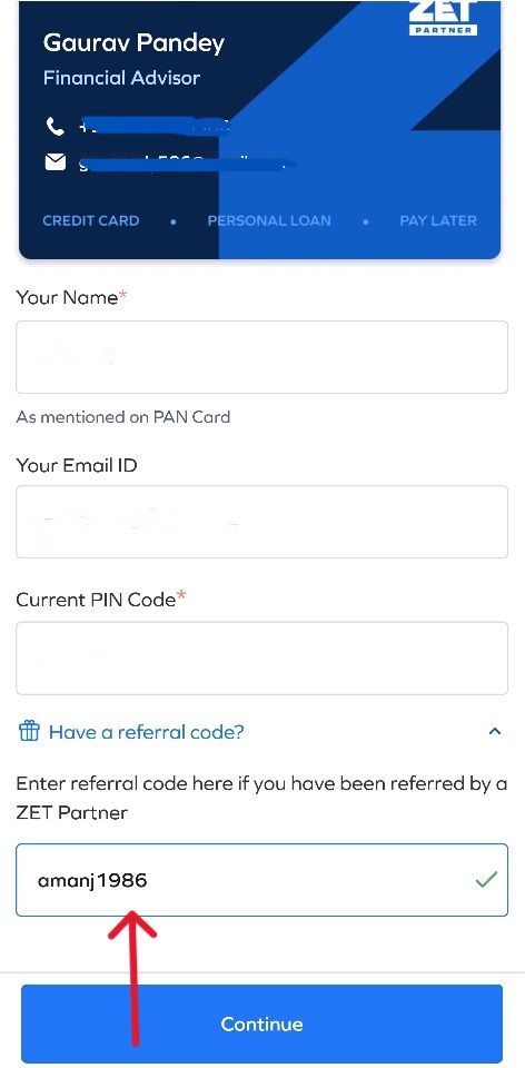 How to Signup Using ZET Referral Code (AMANJ1986) - Step 3 | ZET Refer and Earn program