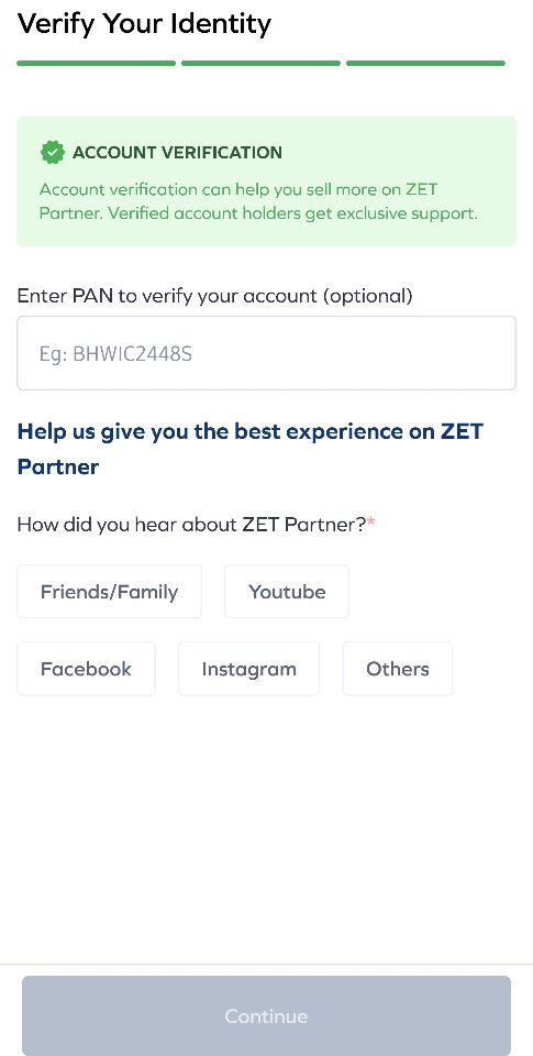 How to Signup Using ZET Referral Code (AMANJ1986) - Step 5 | ZET Refer and Earn program