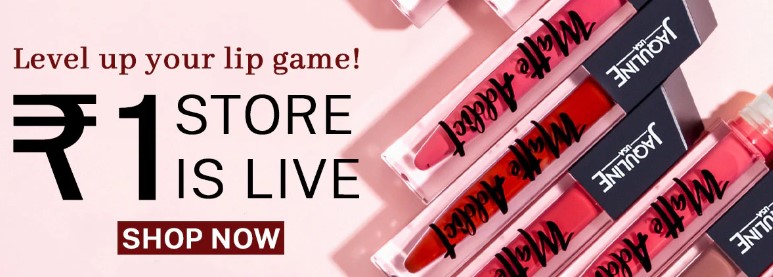 Jaquline USA Rs 1 Sale - Buy Lipsticks at Rs 1 Only | Jaquline USA 1 rs deal today live now