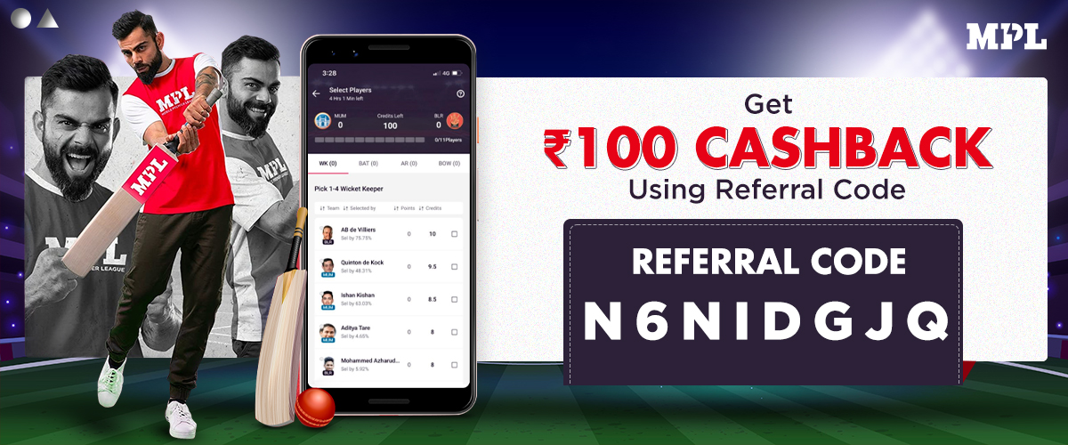 MPL Referral Code - N6NIDGJQ | Use MPL Refer Code for Free Money