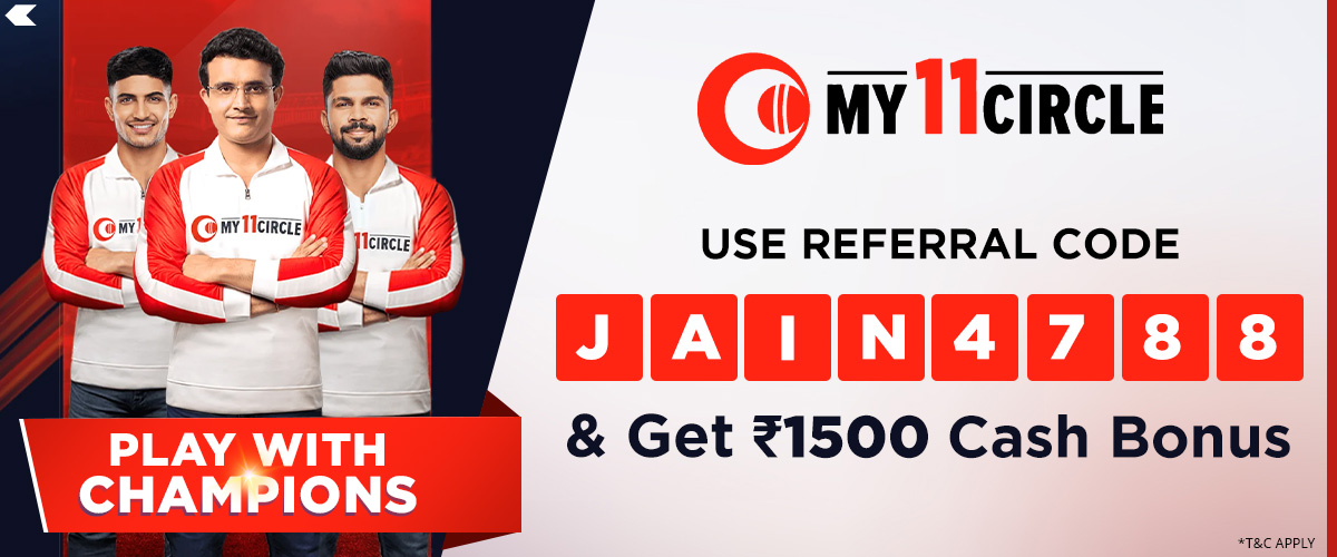 My11Circle Referral Code - JAIN4788 | Get My11Circle Invite Code for Upto Rs 1500 Welcome Bonus