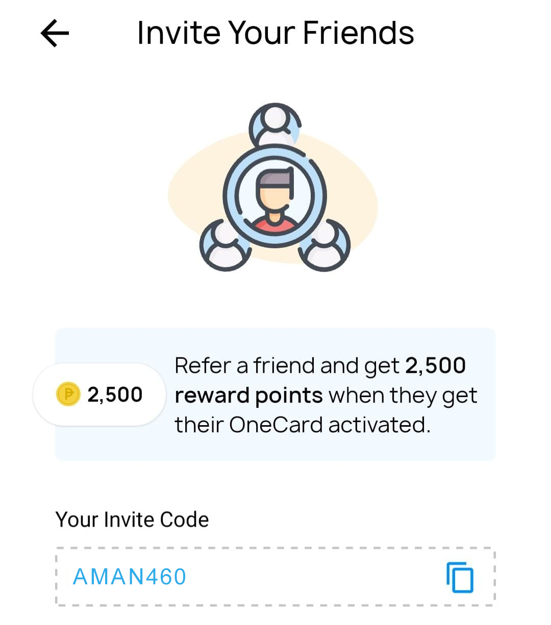 One Card Referral Code - AMAN460 - Get Exclusive Signup Bonus With OneCard Refer and Earn