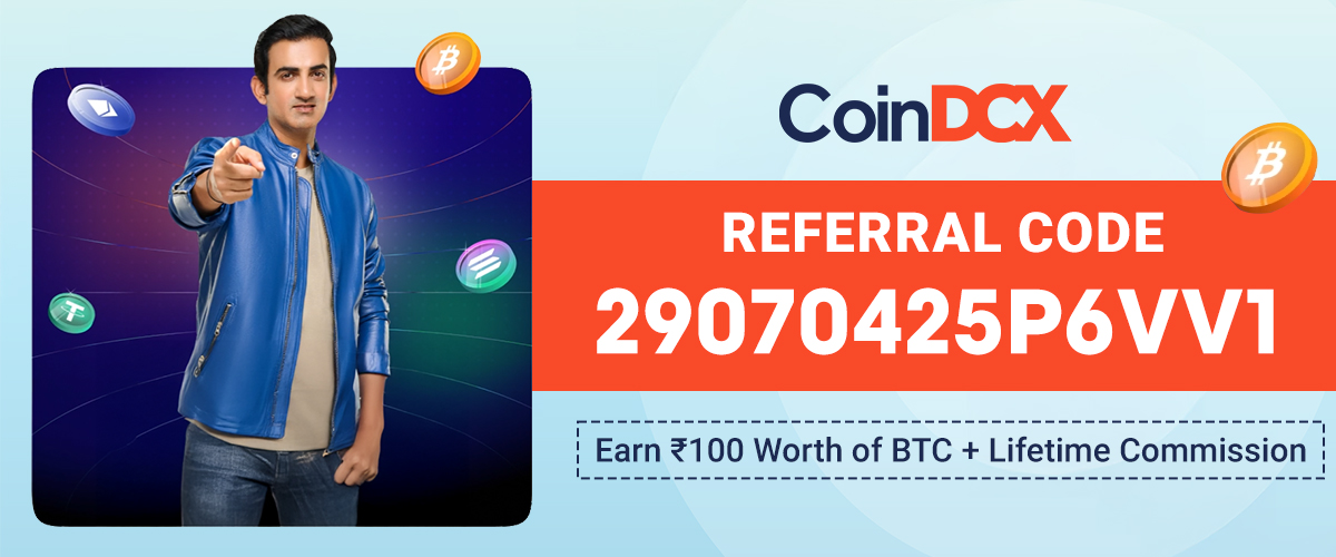 CoinDCX Referral Code India | Best Cryptocurrency Refer and Earn Offer