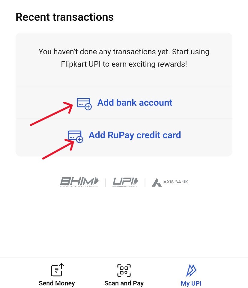 Flipkart UPI Services Activation - Flipkart App Scan and Pay Offer