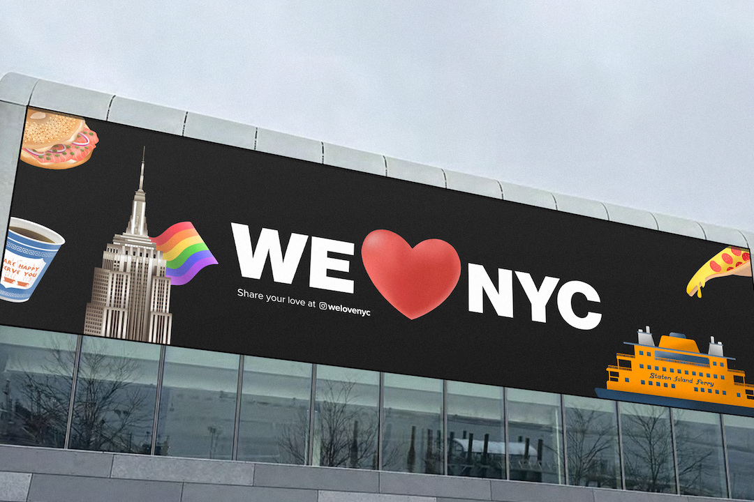 Nueva York Sustituye I Love Ny Por We Love Ny 