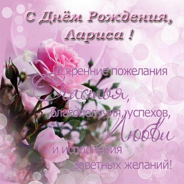 Прикольные поздравления с днем рождения Ларисе 💐 – бесплатные пожелания на Pozdravim
