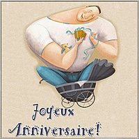 Картинка с днем рождения мужчине на французском