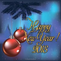 Открытка на новый год 2018 на английском