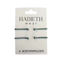 Hijab schuifspelden grijsblauw matte 4 stuks
