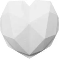3D siliconen cakevorm | diamant hart vorm groot