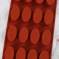 Siliconen bakvorm - Ovaal - Rood
