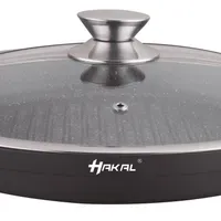 Hakal line Gril pan met deksel | 32 cm - Blacks