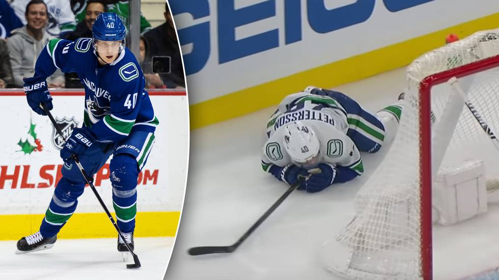 Matt Grzelcyk Drills Elias Pettersson Into The Boards With Late Hit, No  Penalty Called 