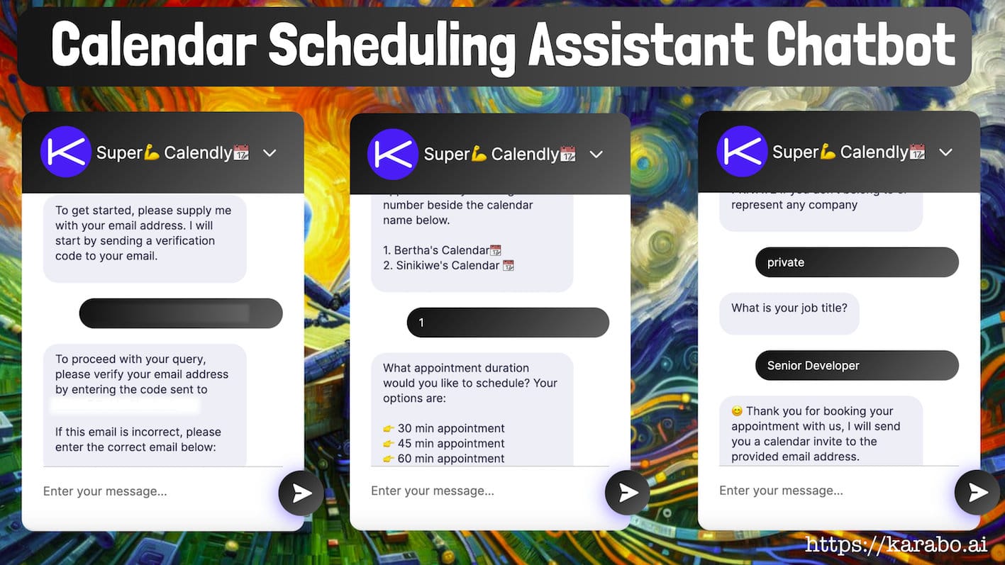Appointment Calendar Booking Chatbot