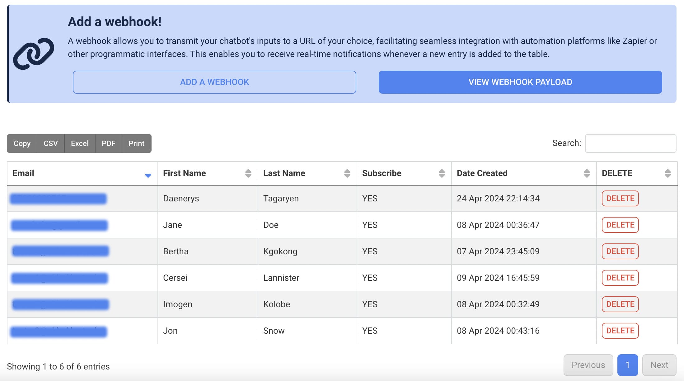 Output Data Chatbot